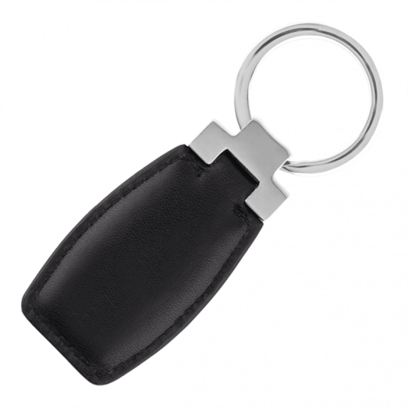 Hugo Boss Pure Leather Black Key Ring - Theodore Designs