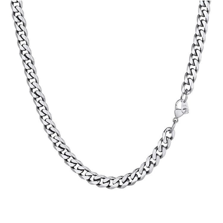 Theodore Stainless Steel 5mm Cuban Link Chains varius sizes