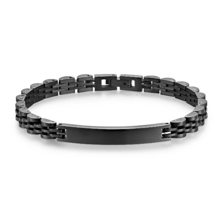 Stainless Steel Luxury Brick Handmade Men's ID  Bracelets