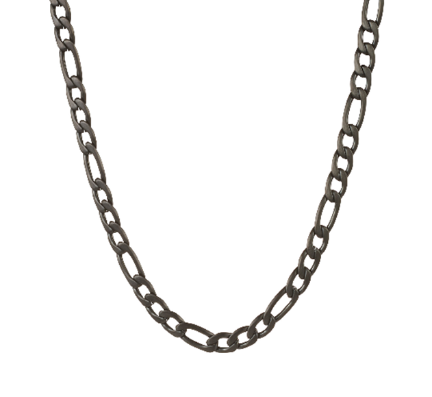 Theodore  POLISHED STAINLESS STEEL FIGARO NECK CHAIN