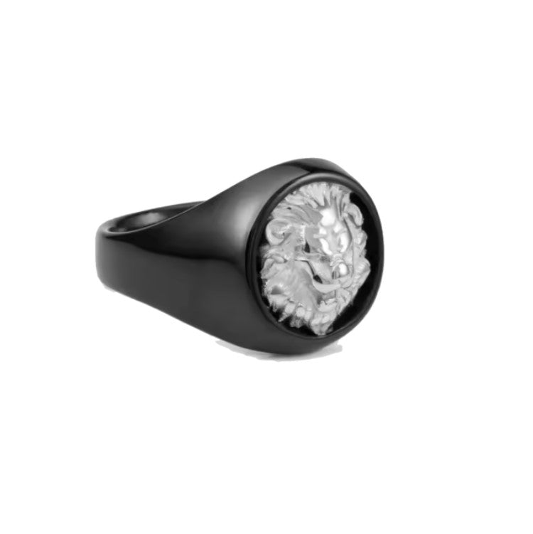 Stainless Steel Lion Head Ring
