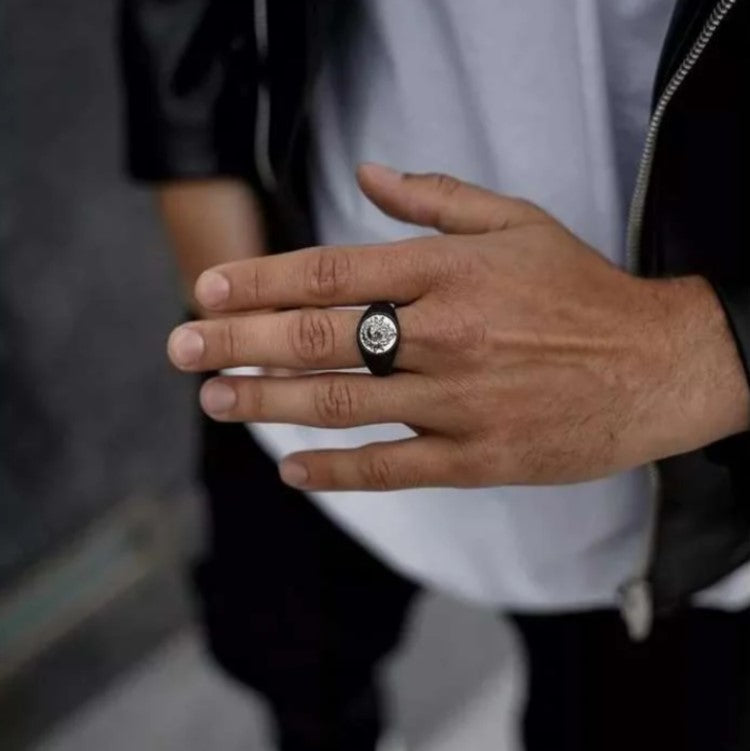 Stainless Steel Lion Head Ring