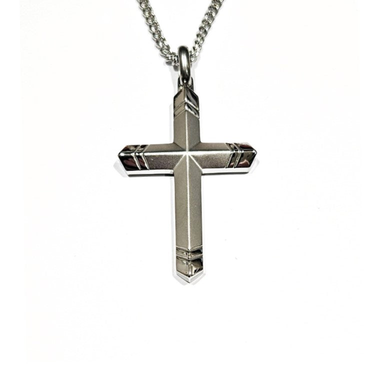 Theodore  Stainless Steel  Cross Necklace