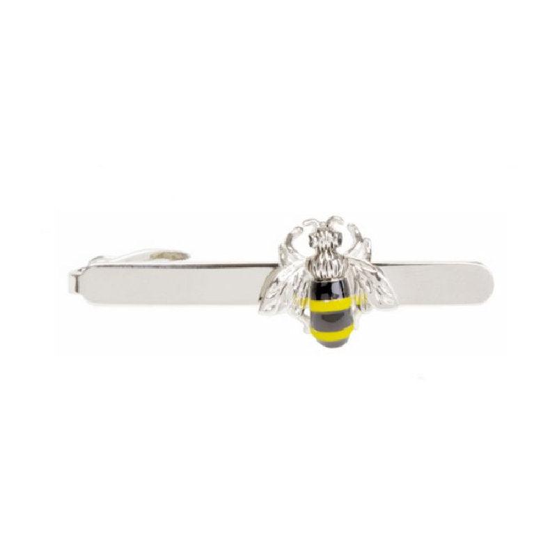 Dalaco Bee Rhodium Plated Tie Clip - Theodore Designs