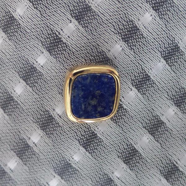 Dalaco Gold Lapis Lazuli Tie Pin - Theodore Designs
