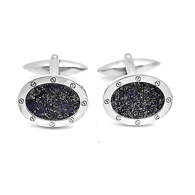 Dalaco Lapis Lazuli Porthole Cufflinks - Theodore Designs