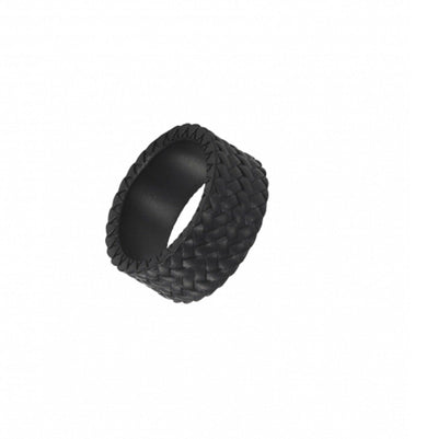 Cudworth Stainless Steel Tyre Pattern Ring - Theodore Designs