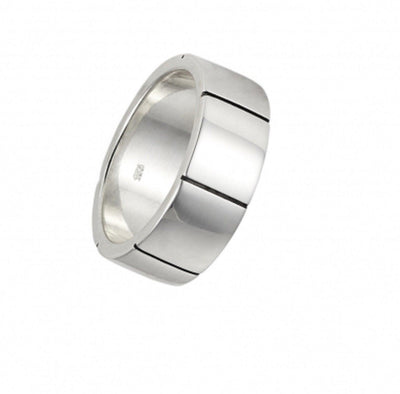 Cudworth Sterling Silver Ring with Segment Cuts - Theodore Designs
