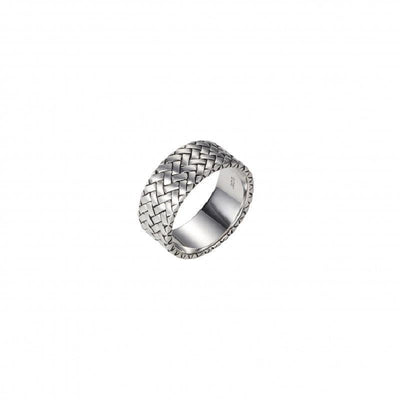 Cudworth Sterling Silver Woven Pattern Ring - Theodore Designs