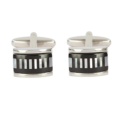 Dalaco Mother of Pearl and Onyx Cufflinks - Theodore Designs