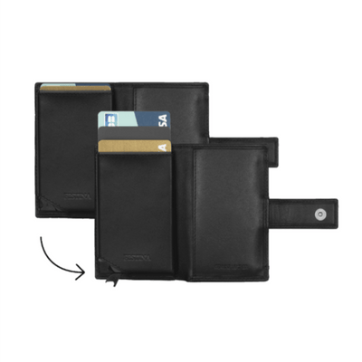 Festina Black Leather Chronobike Rigid Card Holder - Theodore Designs