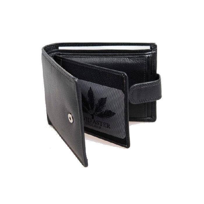 David Aster Black Leather Wallet - Theodore Designs