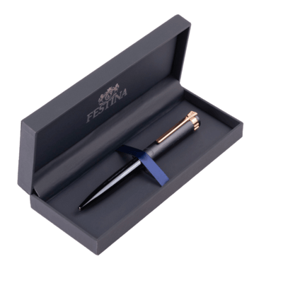 Festina Blue & Rose Gold Prestige Ballpoint Pen - Theodore Designs