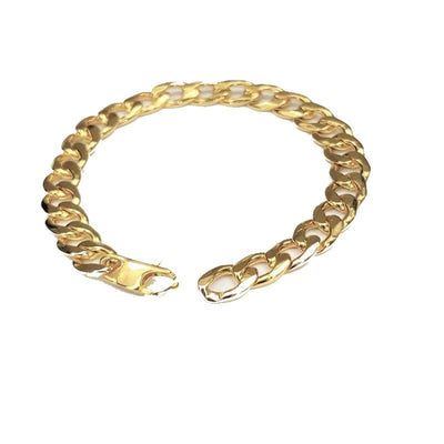 Stainless Steel Gold Plated Cuban Link Bracelet - Theodore Designs