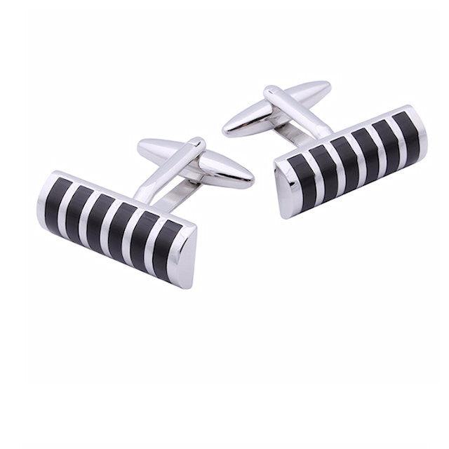 Theodore Black Agate Cufflinks - Theodore Designs