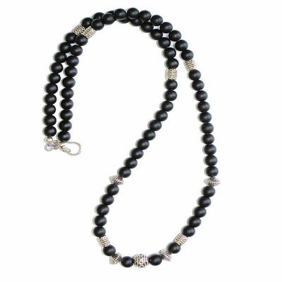 Theodore Black Obsidian and Onyx Necklace - Theodore Designs