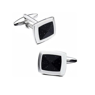 Theodore Blue Gold Sand Stone Cufflinks - Theodore Designs