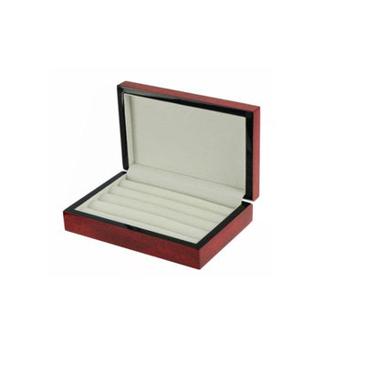 Theodore Classical Luxury Style Cherry Wooden Cufflink / Ring Jewelry Storage Case - Theodore Designs