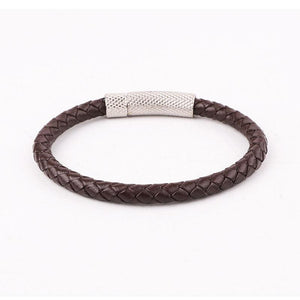 Theodore Genuine Black or Brown Leather Bracelet - Theodore Designs