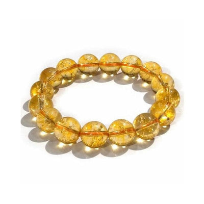 Theodore Natural Yellow Citrine  Gemstone Bead Bracelet - Theodore Designs