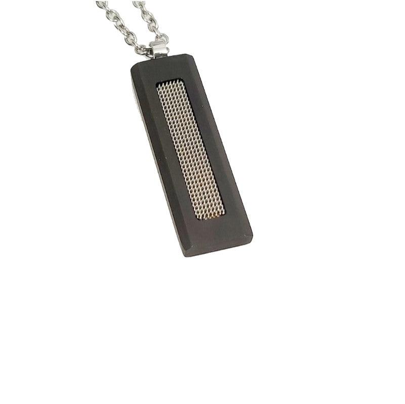 Theodore Stainless Steel  and Carbon Fiber Pendant - Theodore Designs