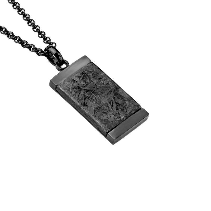 Theodore Stainless Steel  and Forged Carbon Graphite Pendant - Theodore Designs