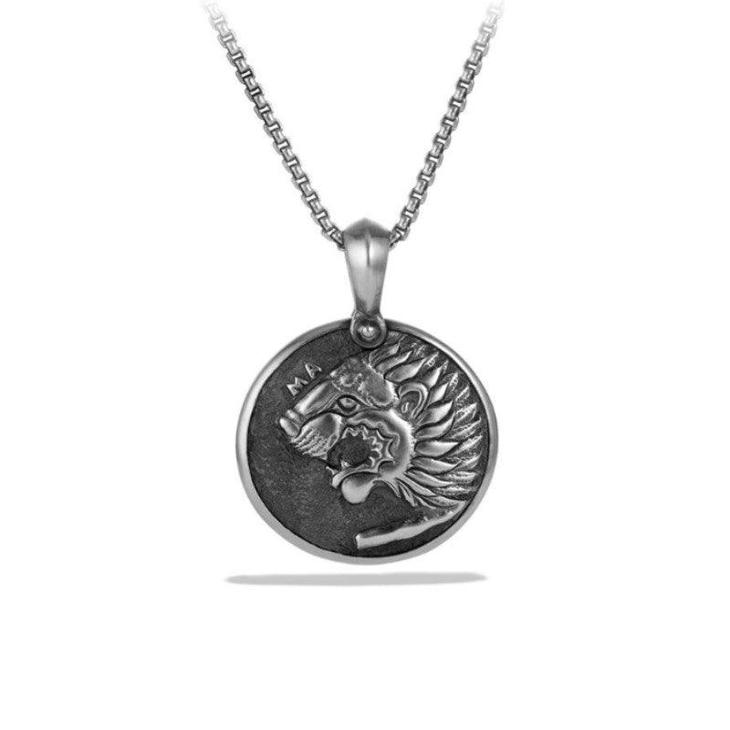 Theodore Stainless Steel  Lion Amulet Pendant - Theodore Designs