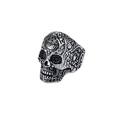 Theodore Stainless Steel Men's Skull  Ring - Theodore Designs
