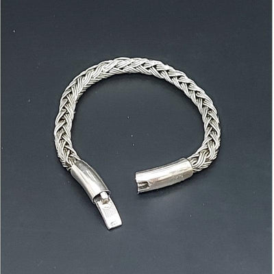 Theodore Sterling Silver Bracelet Woven Link Chain Bracelet - Theodore Designs