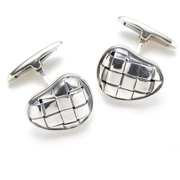 Theodore Sterling Silver Heart Shape Cufflinks - Theodore Designs