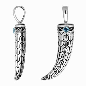 Theodore Sterling Silver Horn Pendant - Theodore Designs