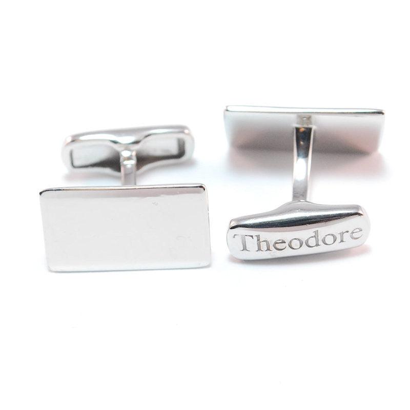 Theodore Sterling Silver Mother of Pearl Cufflinks - Theodore Designs