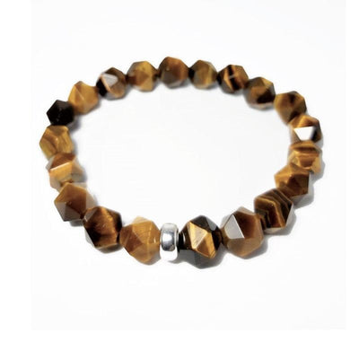 Theodore Tiger Eye and Silver Bead Bracelet - Theodore Designs