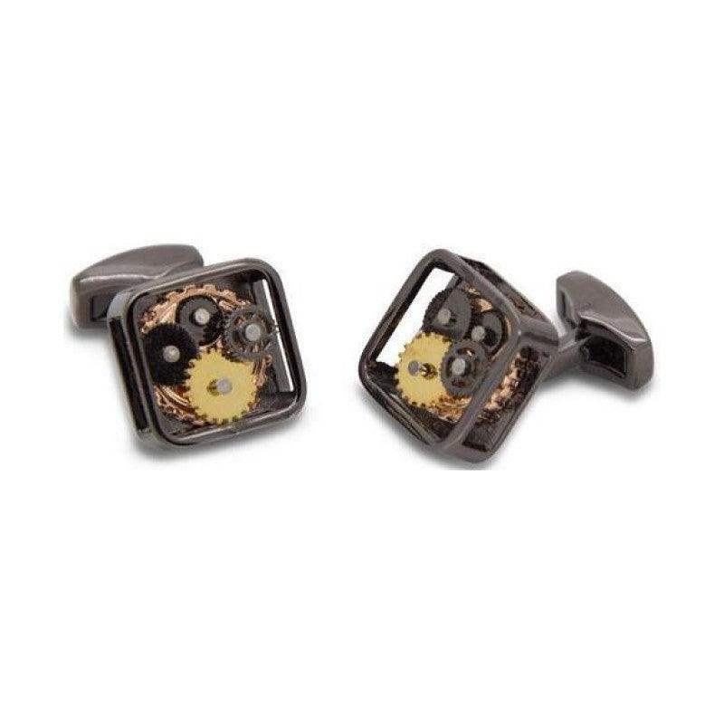 Watch Movement Steampunk Gear Cufflinks - Theodore Designs