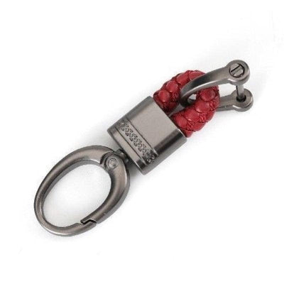 Woven Leather Key-Chain Detachable Metal Key-Rings - Theodore Designs
